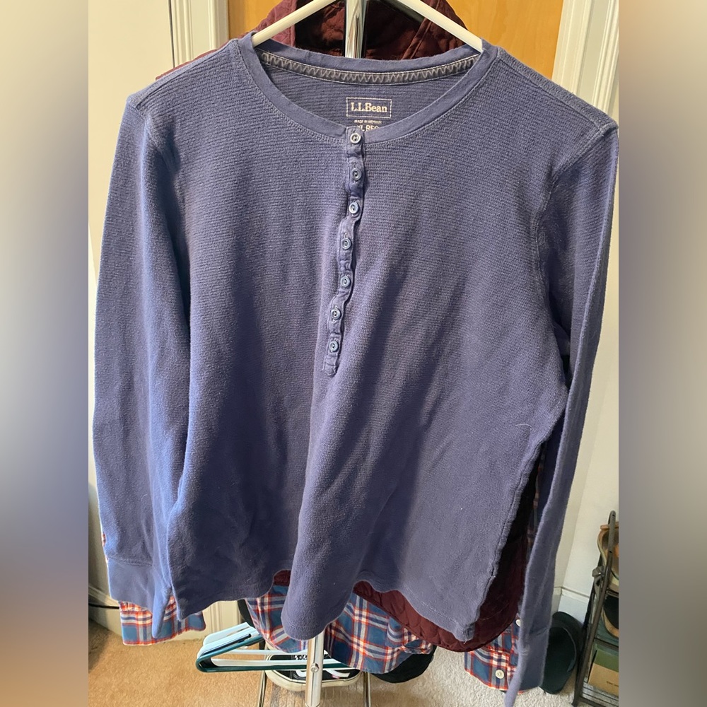LL Bean Thermal, blue. Women’s XL Reg